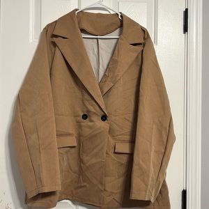Oversized Khaki Blazer